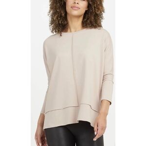 SPANX Beige Dolman 3/4 Sleeve Sweatshirt Size M